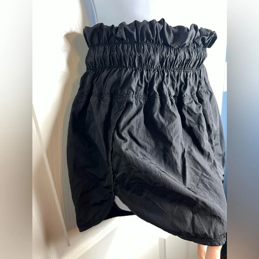 Free People FP Movement Medium Black The Way Home High Rise Run Shorts Lined M